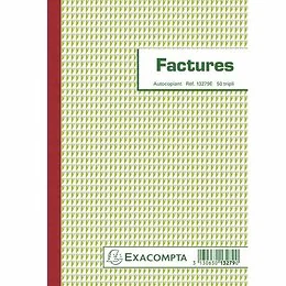 Manifold factures 50 feuillets A5 tripli Exacompta