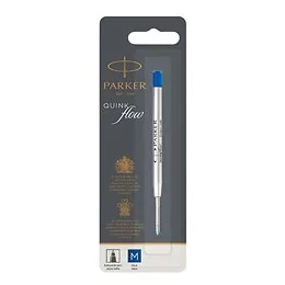 Recharge stylo bille bleu moyen Parker Quinkflow