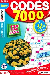 Magazine Codes 7 000, numéro 137, du 14/08/2026