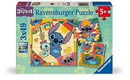 3 Puzzles 49 pièces Aloha Disney Stitch Ravensburger