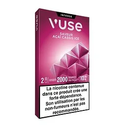 Capsules x2 ePod Vuse Acai cassis ice 10mg