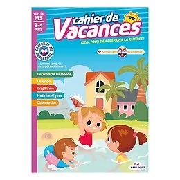 Cahiers de vacances - Vers MS 3-4 ans Maxilivres