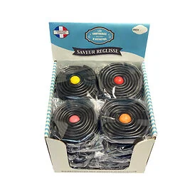 Rouleaux reglisse avec chewing-gum 