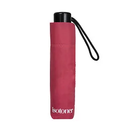 Parapluie 3 sections rose 90 cm Isotoner