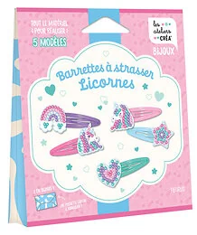 Barrettes à strasser licornes
