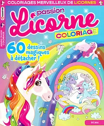 Magazine Passion licorne coloriage, numéro 31, du 28/05/2026