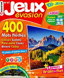Magazine Jeux evasion, numéro 47, du 27/08/2026