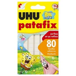 UHU Patafix Blanc 80 pastilles Bob l'Eponge