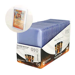Lot de 100 Toploaders Phoenix Shield – Protection deluxe pour cartes à collectionner