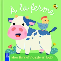 À la ferme - Mon livre et puzzle en bois