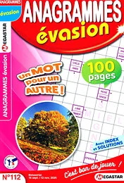Magazine Anagrammes evasion, numéro 112, du 16/09/2026