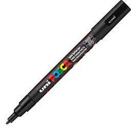 Marqueur peinture noir pointe fine Posca
