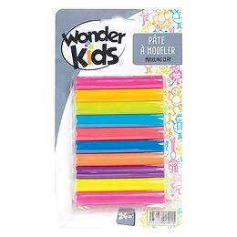 10 batons pâte à modeler fluo