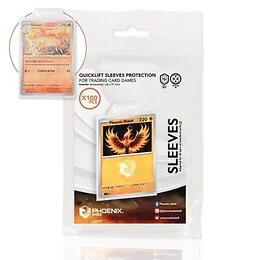 Boîte de 100  Sleeves + Languettes Phoenix Shield