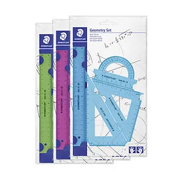 Ensemble 4 pièces de géométrie Staedtler modèle aléatoire 