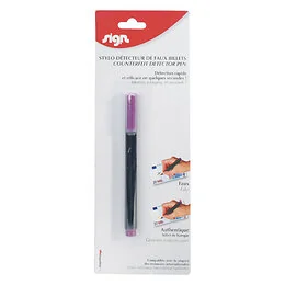 Stylo détecteur de faux billets