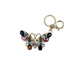 Porte-clés papillon et strass