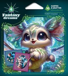 Cartes à gratter étincelantes - Forêt magique
