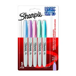 5 marqueurs permanents Mystic Gems Sharpie