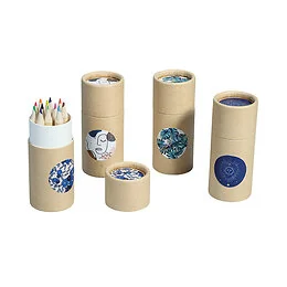 Tube Kraft de 12 crayons de couleurs Smile