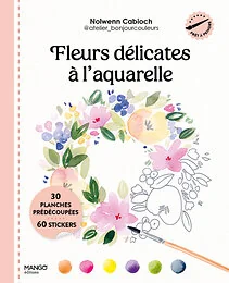 Fleurs délicates à l'aquarelle