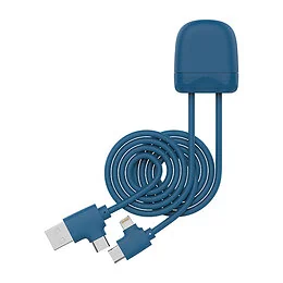 Cable de charge 27W et data transfert ICE-C bleu Xoopar