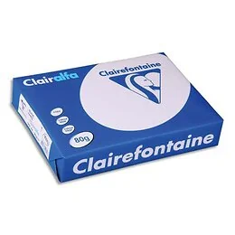 Ramette papier 500 feuilles A4 80g blanc Clairefontaine