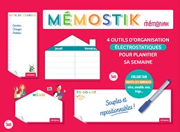 Mémostik by Mémoniak - 4 outils stickers électrostatiques pour organiser le quotidien