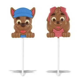 Sucette chocolat Pat'Patrouille