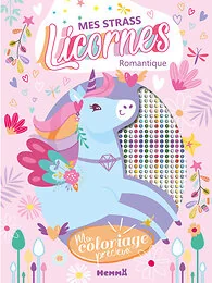 Mon coloriage précieux - Mes strass licornes - Romantique