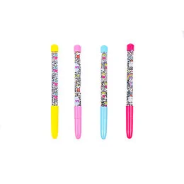 Stylo fantaisie avec gel liquide pailleté CubieSquad