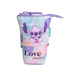 Trousse rétractable Stitch en tissu coloris Pastel