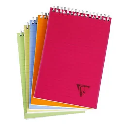 Bloc spirale A5 ligné 80 feuilles Linicolor Clairefontaine Coloris Aléatoire