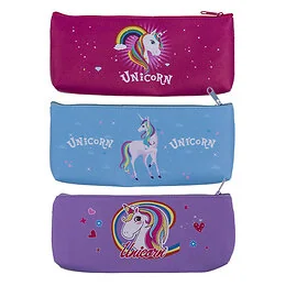 Trousse licorne arc-en-ciel 21 x 9,5 cm Modèle Aléatoire