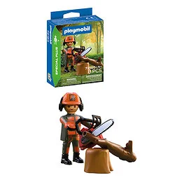 Playmobil Bucheron avec tronçonneuse Spécial Plus