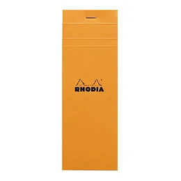 Bloc 80 feuilles 7,4x21 cm Orange Rhodia