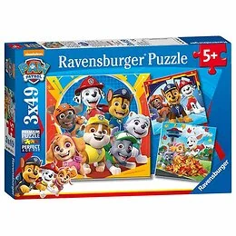 3 Puzzles 49 pièces Prêts à secourir Pat'Patrouille