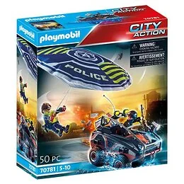 Policier Parachutiste et Quad des Bandits Playmobil City Action