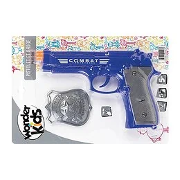 Pistolet + badge de police