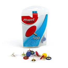 100 punaises acier 10 mm couleur Maped