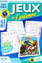 Magazine Jeux de saison, numéro 34, du 11/09/2026