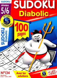 Magazine Sc sudoku diabolic, numéro 134, du 08/10/2026