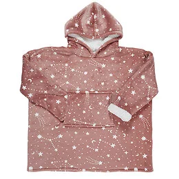 Plaid Sweat à capuche Hiver Astro rose