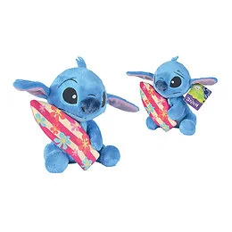 Peluche Stitch et planche de surf 25cm Disney