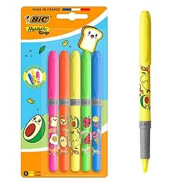 Etui 5 surligneurs Kawaii Bic