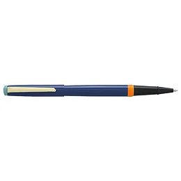 Stylo Roller Paris Color block Avenue Hoche coloris Bleu foncé & Jaune Hechter