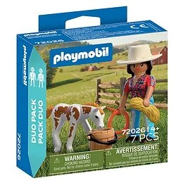 Playmobil 72026 Duo Pack Cavalière avec poulain