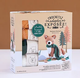 Crochetez, adoptez, exposez ! Coffret Renard