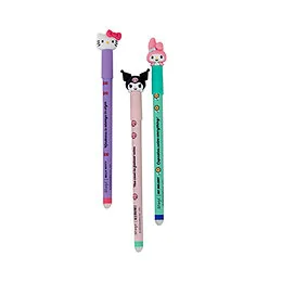 Coffret 3 stylos effaçables BoBo My Melody Kuromi Hello Kitty Mr Wonderful