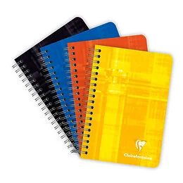 Carnet Metric spirale 100 pages 9,4x14 cm Q.5x5 Clairefontaine